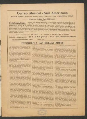 Estímulo a las bellas artes