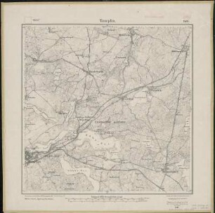 Meßtischblatt 1400 : Templin, 1911 : Templin. - Aufn. 1882, hrsg. 1884, einzelne Nachtr. 1911. - 1:25000. - [Berlin]: Reichsamt für Landesaufnahme, 1911. - 1 Kt.