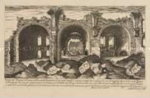 Friedenstempel des Vespasian (Nr. 5 der Folge "Vestigi delle antichità di Roma ...")