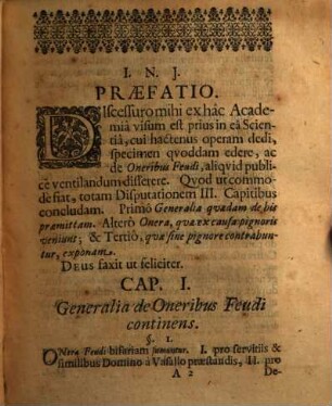 Exercitatio Juridica De Oneribus Feudi