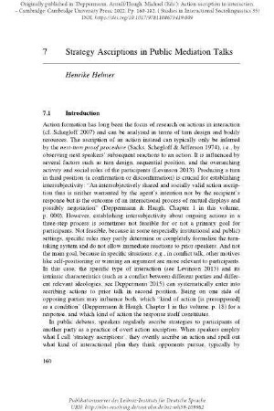 Strategy ascriptions in public mediation talks