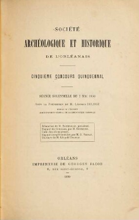 Concours quinquennal. 5. 1890