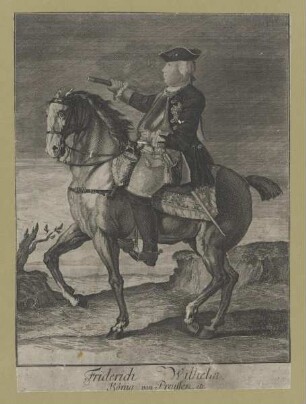 Bildnis des Friedrich Wilhelm I. von Preußen zu Pferd