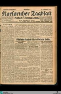 Karlsruher Tagblatt, Abendausgabe