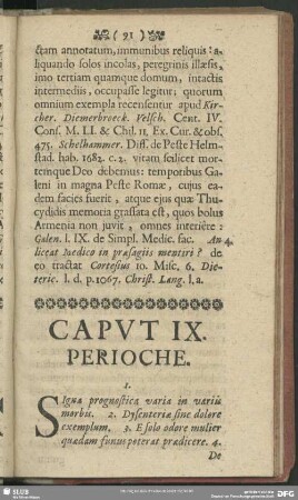 Caput IX. Perioche
