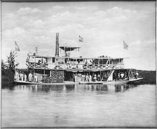 Kolumbien, Rio Magdalena, Schaufelraddampfer von 1891