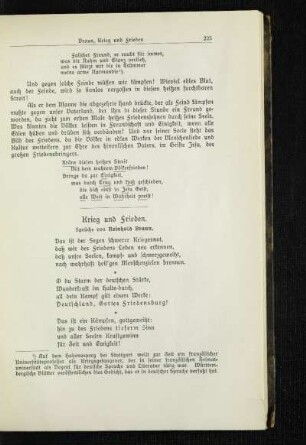Krieg und Frieden : Sprüche