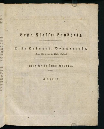 1-32, Erste Klasse: Laubholz