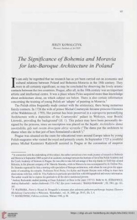 64: The significance of Bohemia and Moravia for late-baroque architecture in Poland