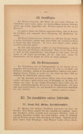 XI. Die Krankheiten unserer Feldfrüchte