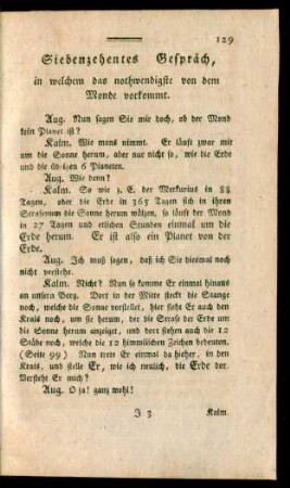 Siebenzehentes Gespräch, in welchem das nothwendigste von dem Monde vorkommt.