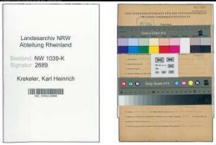 Entnazifizierung Karl Heinrich Krekeler , geb. 10.03.1899 (Lehrer)