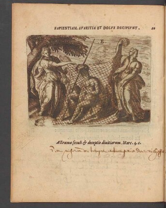 20. Sapientiam avaritia et dolus decipiunt.