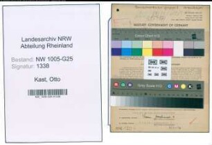 Entnazifizierung Otto Kast , geb. 01.01.1902 (Handelsvertreter)