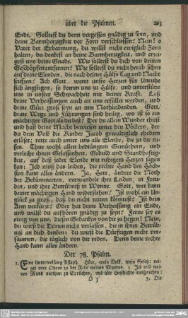 Der 78. Psalm