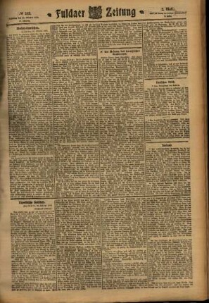 Zweite Ausgabe vom Samstag, den 22. Oktober 1910.