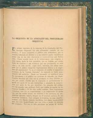 La orquesta de la Asociación del Profesorado Orquestal