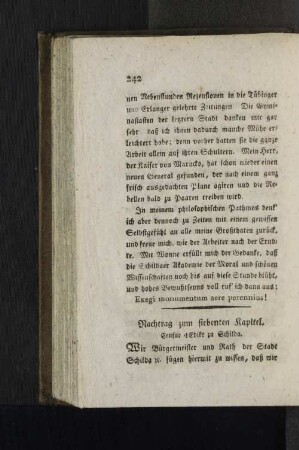 Nachtrag zum siebenten Kapitel.