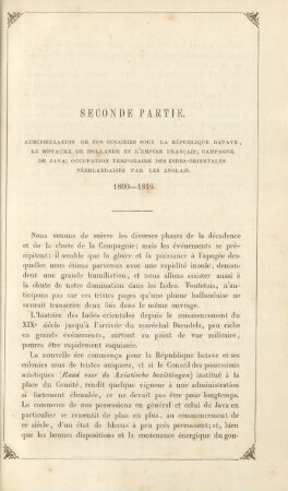 Administration de nos colonies sous la République Batave, ...