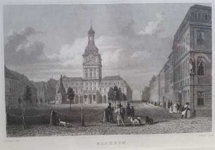 Ansicht des Altes Rathauses in Mannheim