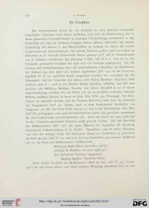 8: Zu Josephus