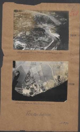 Fliegerbild der Festung Dünaburg im Hintergrund Riga