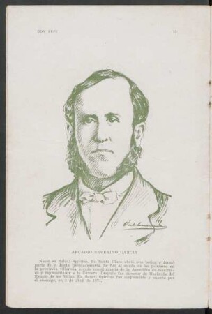 [Retrato de] Arcadio Severino Garcia