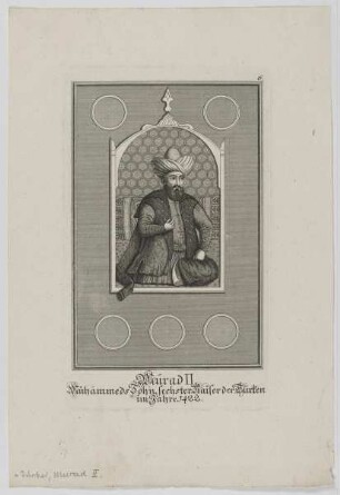 Bildnis des Meurad II., Sultan des Osmanischen Reiches