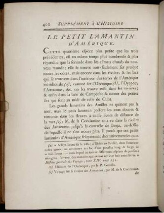 Le Petit Lamantin D'Amérique.