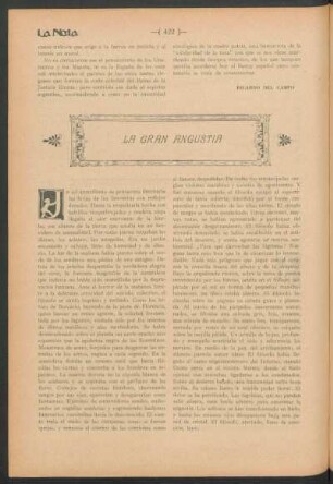 La gran angustia