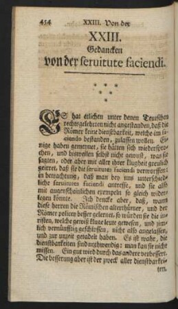 XXIII. Gedancken von der servitute faciendi