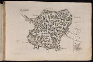 Nürnberg. - Nürnberg, Stadtplan