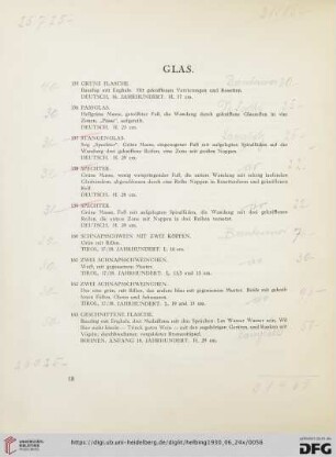 Glas (Nr. 155-163)