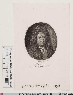 Bildnis Gottfried Wilhelm Leibniz
