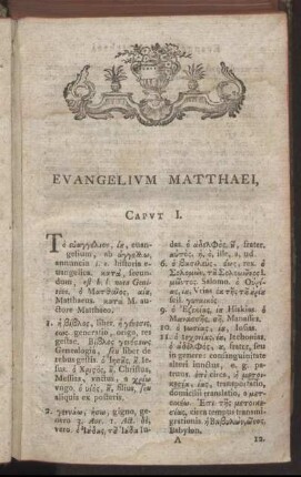 Evangelium Matthaei,