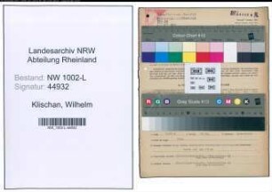 Entnazifizierung Wilhelm Klischan , geb. 08.11.1888 (Landgerichtsdirektor)