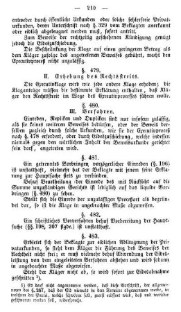 II. Erhebung des Rechtsstreits.
