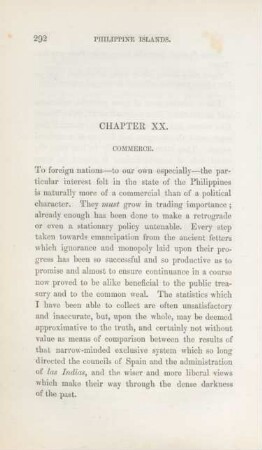 Chapter XX. Commerce