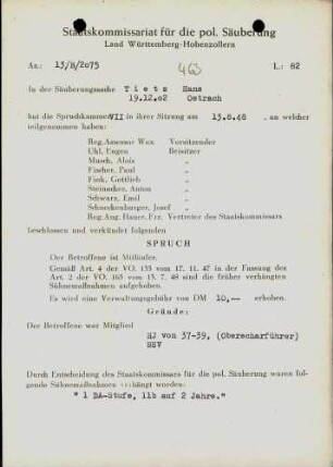 Tietz, Hans