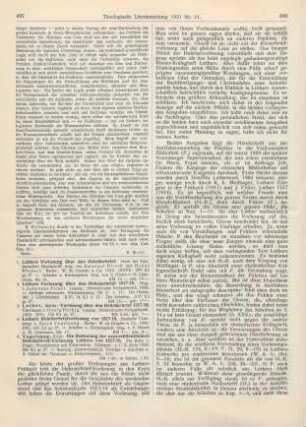 487-494 [Rezension] Luther, Martin, Luthers Vorlesung über den Hebräerbrief