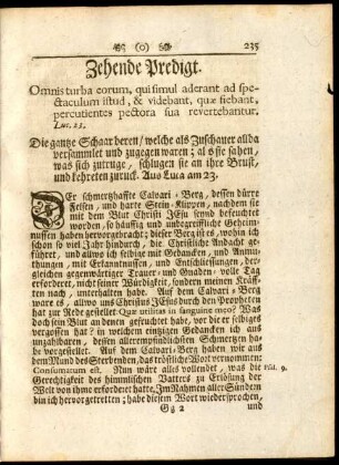 Zehende Predigt