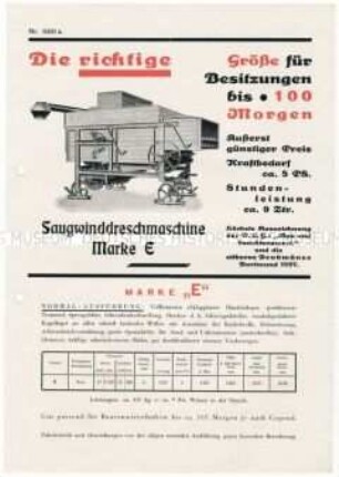 Dreschmaschine Marke E