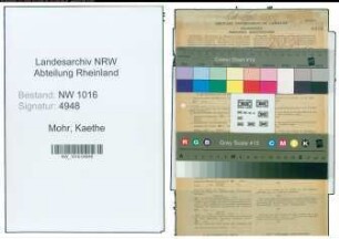 Entnazifizierung Kaethe Mohr , geb. 08.08.1903 (Angestellte)