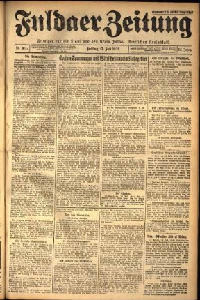 Ausgabe vom Freitag, den 17. Juli 1925.