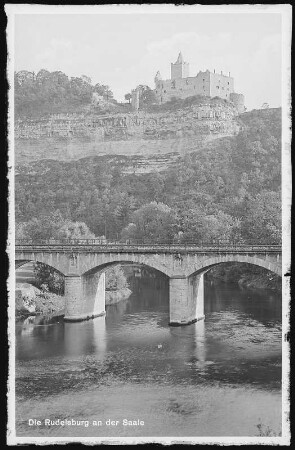 Rudelsburg und Saalebrücke