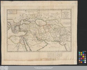 Expeditionis Alexandri Magni Per Europam, Asiam et Africam, Tabula Geographica