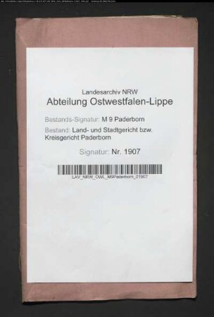 Erblasser: Limberg, Therese:
