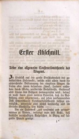 Theoretisch-practisches Handbuch für Wagenbauer : Wagenfabrikanten ... Mit e. Anh., betr. d. Construction d. Eisenbahn-Waggons