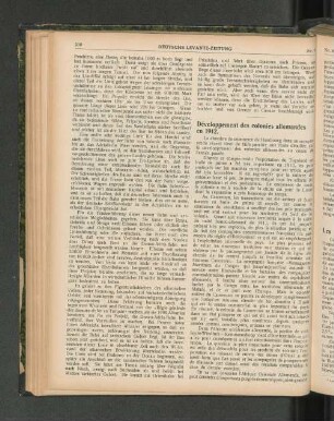 Développement des colonies allemandes en 1912.