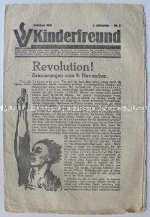 Beilage des "Sächsischen Volksblattes" für Kinder u.a. zum Jahrestag der Novemberrevolution
